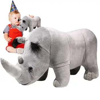  Kõrge Realistlik Ninasarviku Täistopitud Mänguasi 13.8 Reaalses Elus Rhinos -, Plüüš-Mänguasi Metsloomade Ninasarviku Palus Mänguasjad Lastele Kingitused
