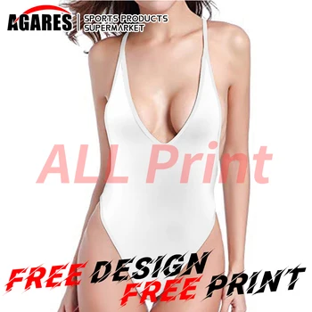  Ühes Tükis Ujumistrikoo 2022 Supelrõivad Naiste trikoo Naistele Backless Bikiinid 3D Print Custom Logo all Print Disain DIY Tasuta Kujundus