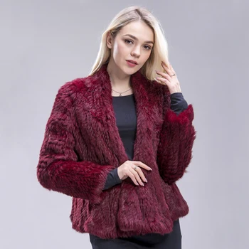  2020. aasta Uus FXFURS Austraalia Uus Ehtne Värvi Paks Kootud Reaalne Küüliku Karusnahast Jakk Naiste Talvel Soe Mood / Daam Kasukas