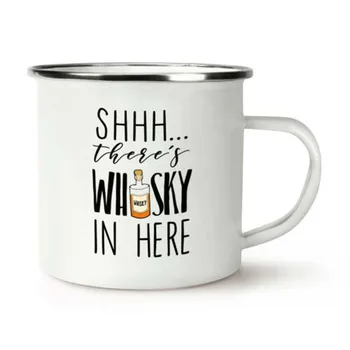  Roostevabast Terasest Telkimine Kohvi Kruus Shhh on Whisky Siin Retro Emailiga Sünnipäev Jõulud Õues Metallist Emailiga Lõkke C