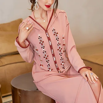  2022 Ramadan seal kaftan Abayas Naiste Dubai araabia Türgi Islami Moslemi Hijab Kleit Elegantne Kauhtana Marocain õhtukleit Djellaba