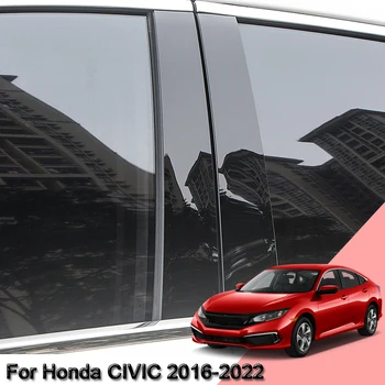  Car Styling Auto Akna Samba Sisekujundus Kleebis Keskel EKR Veerus Kleebis Auto Välised Lisaseadmed Honda CIVIC 2016-2022