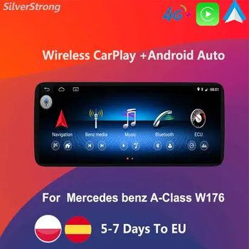  W176 Raadio,Android Auto,Traadita Carplay,Auto Multimeedia Mercedes Benz A GLA X156 CLA C117 GPS NAVI