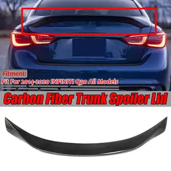  Q50 Auto Tagumine Tiib Päris Carbon Fiber Auto Tagumine Spoiler Pagasiruumi Tiiva Kaane Suur Pikendamise Eest INFINITI Q50 2014-2019 Highkick Duckbill
