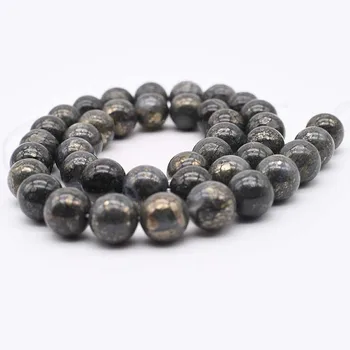  10 mm Sile Ring Raud Pyrite Lahti Beads Natural Stone Beads DIY Kaelakee Ripats, Kõrvarõngas Ehted tootmis-tasuta tarne