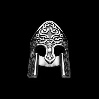  Mees Viking Warrior Kiiver Ringi Skandinaavia Pagan Norse Rune Roostevabast Terasest Rõngad, Totem Amulett Ehted OSR432