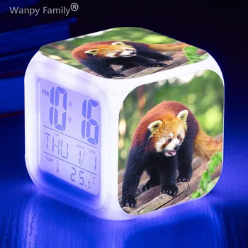 Armsad loomad pesukaru äratus kell 7 Värvi Hõõguv Multifunctio LED digitaalkell Touch kaugseire tabel kella lastele kingitus