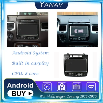  Android 2 Din Auto Raadio Audio Volkswagen Touareg 2011-2015 Kolm auku Mms MP3 Mängija, GPS Navigation Stereo Vastuvõtja