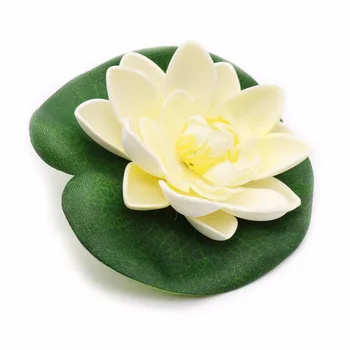  5tk Reaalne Touch Kunstlik Lotus Flower Vaht Lilled vesiroosi Ujuva Bassein Taimed Ornament Pulmad Dekoratsioon Aeda Tiik