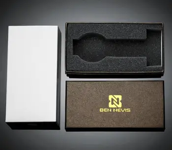  BEN NEVIS Brändi Ristkülik Musta Paberi Papist kinkekarbis Kellad 16*8*3.5 cm Kõrge Kvaliteedi Box