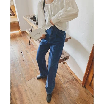 2021 Naiste Kõrge Vöökoht Pikad Püksid Y2k Teksad Streetwear Denim Urban Vintage Riideid Ema Kottis Za Naine Tüdrukud korea Fashion Oem