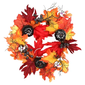  2022 Uus Halloween Pärg Ghost Festival Pärg Simulatsiooni Maple Leaf Pumpkin Teenetemärgi Ripats