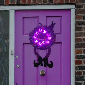  Halloween Pärg Ripats Valgustatud Helendav LED Tuled Dekoratiivne Vanik Rippuvad Sise-Halloween ukse Kodu