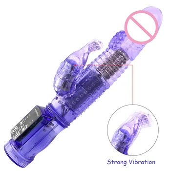  Küülik Vibraator 10 Kiirusel Pöörde Jelly G-Spot Vibraator Dildo Keha Massager Naine Masturbator Täiskasvanud Sugu Mänguasjad Toode Naistele