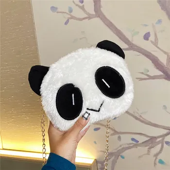  Palus Panda Kotti Naiste Talve Uus Armas Tüdruk Õla Messenger Kott Keti Väike Kott