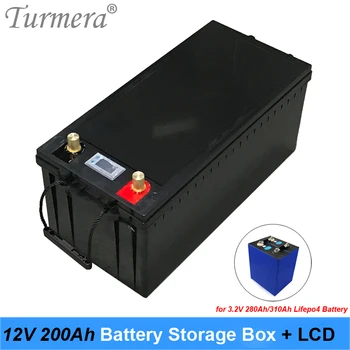  Turmera 12V 24V 48V Aku Storage Box LCD-Näidik ja M8 Kruvi jaoks 3.2 V 310Ah 280Ah Lifepo4 Aku Päikeseenergia Süsteemi Kasutamine