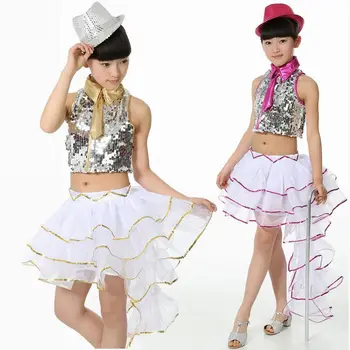  3 TK Tüdrukud Tantsu Kleit Laste Jazz Tantsu Riided Lastele Tantsusaal Tantsu Konkurentsi Kleidid Tüdruk Flamenco-kostüüm 18