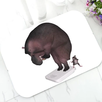  Naljakas Kaalu Skaala Hippo Vannituba Matt Ülim Aeg Dieeti Teretulnud Ukse Matt, Mitte Tõsta Põranda Jalamatt Vaip Vaiba Loomade Home Decor