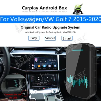  Volkswagen VW Golf 7 2015-2020 Auto Multimeedia Mängija Android Süsteemi Peegel Link GPS Kaart Apple Carplay Wireless Dongle Ai Box