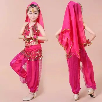  Kuum ! 2021 Tüdrukud Kõhutants Kostüüm Lapse Popp Tantsu Kostüümid Bellydancer Laste India Rõivad Kleidid Lapsed Bellydance