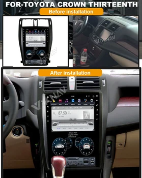  Android autoraadio GPS navigaator for-TOYOTA CROWN Kolmeteistkümnes 13, dvd-multimeedia mängija, stereo FM-13.6 tolli