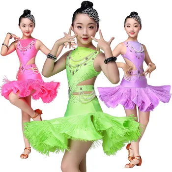  2020 kõrge kvaliteedi ladina tantsu kleit tüdrukute ja kids tantsusaal ladina tants konkurentsi kleidid ladina tantsu kostüüm tüdrukud