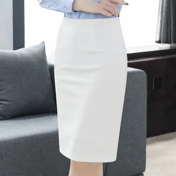  Korea kevadel kaua hip pliiats seelik valge asukoht kleit lühike seelik hall äri kleit naiste seelik pluss suurus wrap seelik seelik