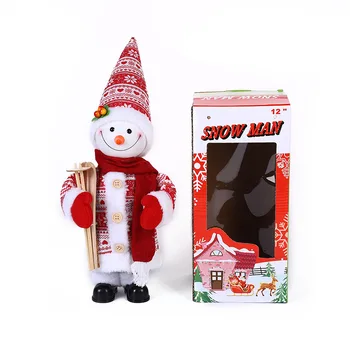  Jõulud Armas Snowman Dekoratsioonid, Elektrilised Kiik Lumememm Muusika jõulukaunistused Kodu Nukk Xmas Kingitused
