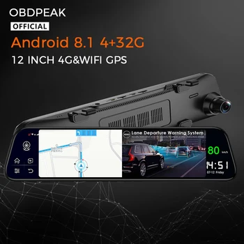  Android Peegel videosalvesti Auto 4G+32G 12