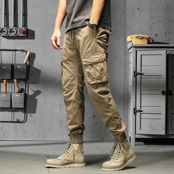  Solid Color Cargo Püksid Meeste Mood Streetwear Põhjad Teen Pluss Suurus Taktika Pükste Joggers Õues Matkamise Riided