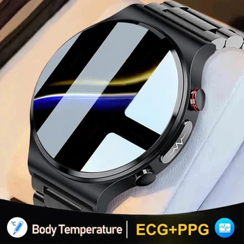  EKG PPG Smart Watch Meeste kehatemperatuur Juhtmeta Laadija Smartwatch vererõhku, Hapniku Sport Fitness Tracker Android ja Ios
