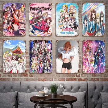  Bang Unistus Anime metallist Decor Plakat Vintage Tina Märk Metallist Märk, Dekoratiivsed Tahvel eest, Pubi, Baar, Man Cave Klubi Seina Kaunistamiseks