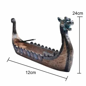  Traditsiooniline Hiina Käsitsi Nikerdatud Dragon Boat Viiruk Põleti Stick Omanik Käsitsi Nikerdatud Nikerdamist Suitsutusastia Kaunistused Home Decor