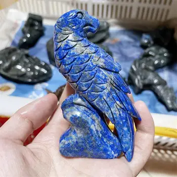  Looduslik Lapis Lazuli Eagale Loomade Kvarts Figuriin Tervendav Kristallid Home Decor Reiki Kingitused 1tk