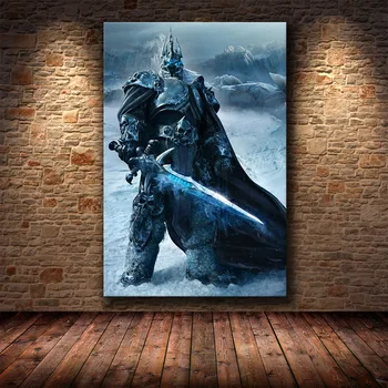  Plakat Teenetemärgi Maali World of Warcraft 8.0 Kaart HD Lõuend Lõuendile Maali Seina Art Lõuend Cuadros Decor