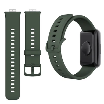  Rihm Watch Bänd Huawei Vaadata Sobivus Originaal Silikoon Watchband Käevõru Sport Pehme Kiire Asendamine Smart Watch Tarvikud