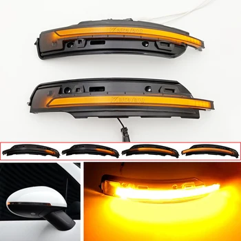  2tk suunatule Rearview Mirror LED Dünaamiline Näitaja Blinker Streamer Valguse Lamp Porsche Macan 2014-2020 95B949101