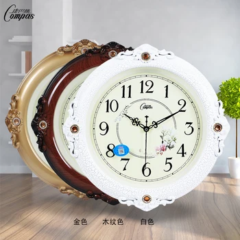 Vaikne Mood Kella Loominguline Elutuba Luksus Euroopa Stiilis Digital Wall Clock Kaasaegne Disain Reloj Viilutatud Home Decor 50