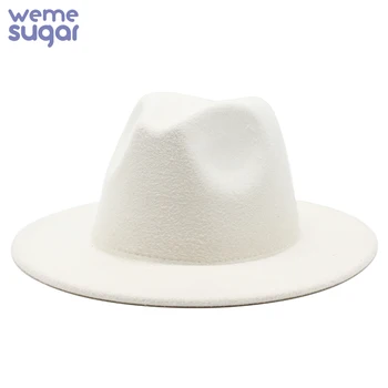  WeMe Sügis-Talv Vildist Müts Fedoras Naiste ja Meeste Briti Stiilis Vintage Kiriku Mütsid Korter Ääreni Fedoras