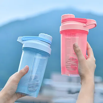  500ML Tulus Vee Pudel Juua Plastikust lekkimiskindlad Sport Pudelid Valgu Shaker Vee Pudel Drinkware BPA VABA 2022