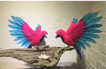  üks tükk armas uus simulatsioon tiivad lind mudel polüetüleen & karusnahk roosa&blue bird kingitus umbes 20cm 0659