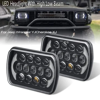  1 Paar Ristkülikukujuline hermeetilised LED Vilkur koos Kõrge Madal Tala Omakorda Signaali Jeep Nääkleja YJ Cherokee XJ