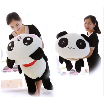  45cm/55cm Cute Cartoon Panda Palus Mänguasjad Kawaii Naeratus Panda Padi Nukk Südamesse Nägu Mänguasjad, Lapsed, Tüdrukud Kingitus