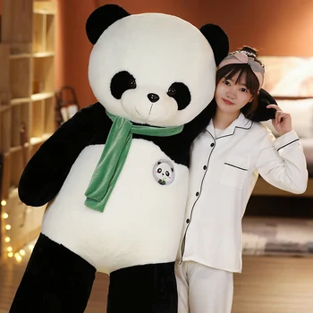  1TK 80/100cm Armas Tohutu Suurus Panda Palus Mänguasjad Armas Pehme Loom Padi Pehmed Nukud Magab Padi Lastele Tüdrukud Kingitus
