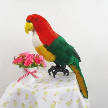  Fancytrader Simulatsiooni Macaw Papagoi Mudel Mänguasi Värviline Lind Nukk on Valmistatud Plastikust Vaht ja Sulgedega Papagoi Xmas kingitus 45cm x 20cm