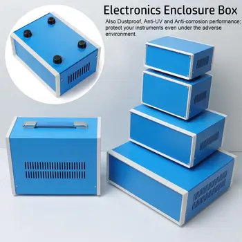  5 Stiile Metallist DIY Elektrooniline Moodul Instrumendi Korpus harukarp Ruum Projekti Puhul Elektroonika Ruum Box