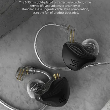  MS ZEX Juhtmega Kõrvaklappide 3,5 mm Dynamic Drive Hübriid HIFI Bass Earbuds Sport Hasartmängude Müra Tühistamises Kõrvaklapid