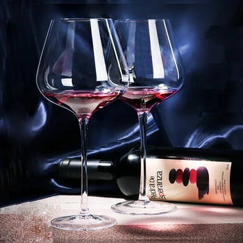  2tk Kogumise Tase Käsitöö Punase Veini Klaas Ultra-Õhuke Kristall Burgundia Bordeaux Pokaalilaadse Art Suur Kõht Degusteerimine Cup Pulm Kingitus